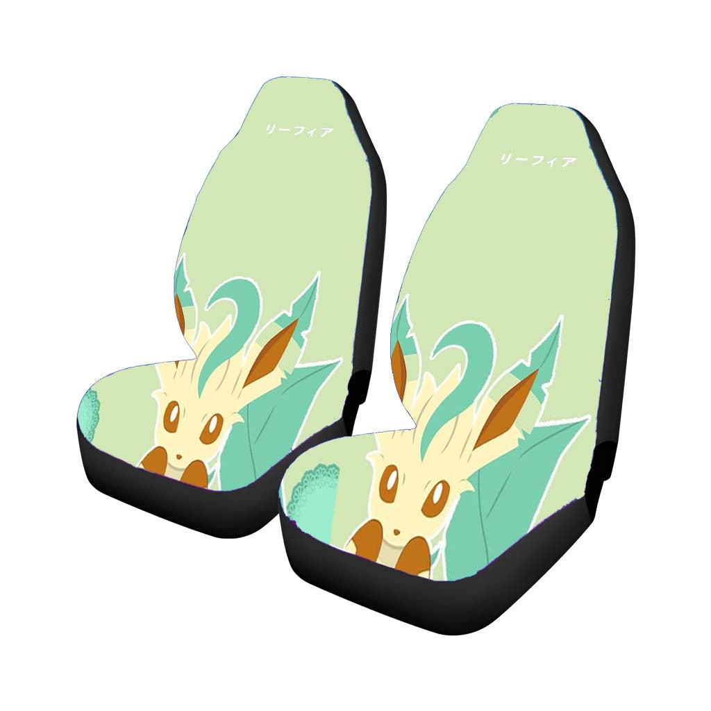 Pokemon Leafeon Art Car Front Seat Covers