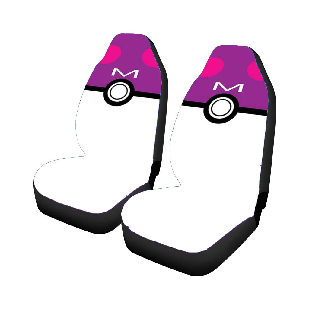 Pokemon Masterball Minimal Car Front Seat Covers