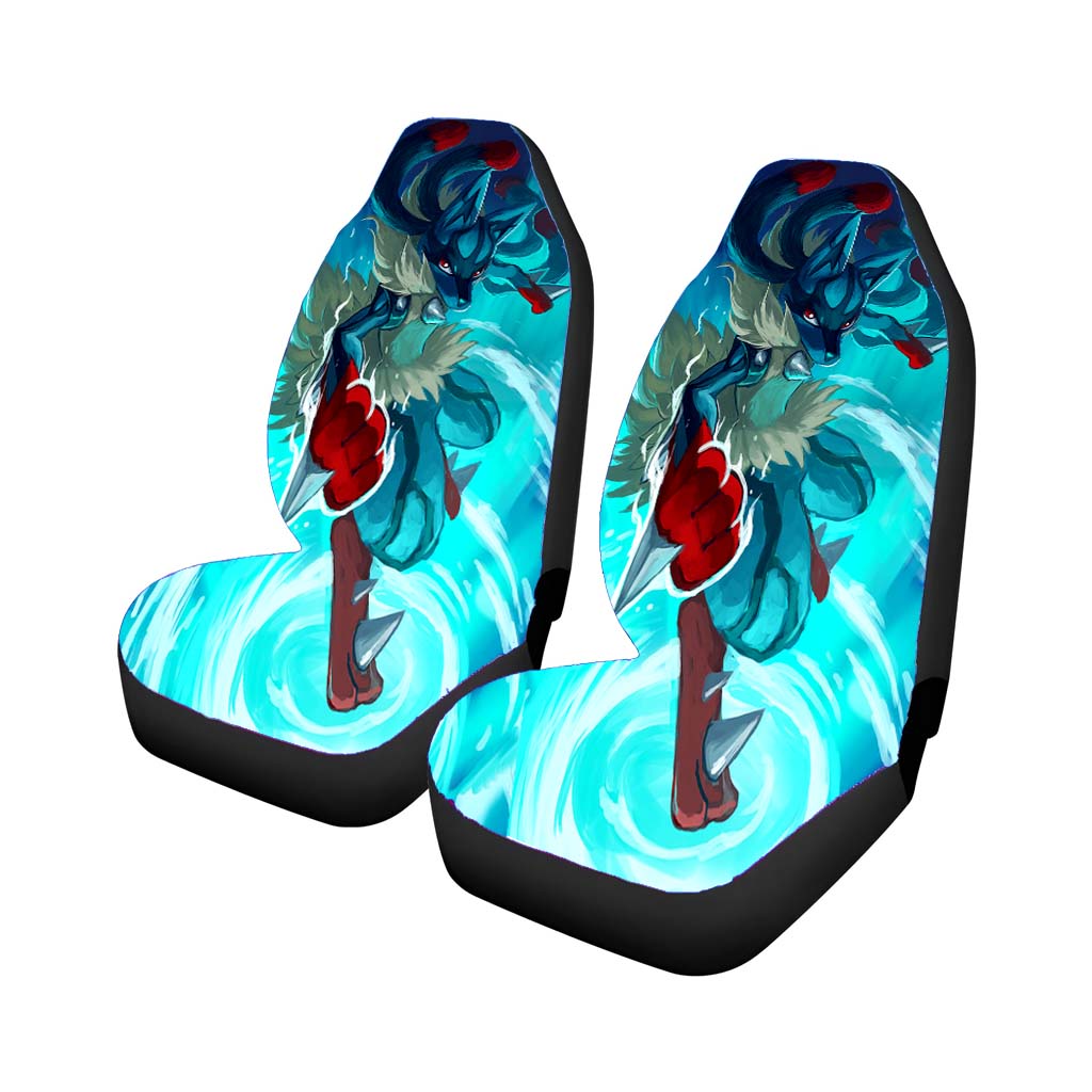 Pokemon Mega Lucario Car Front Seat Covers
