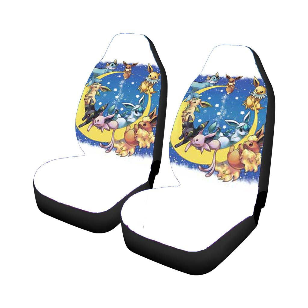 Pokemon Moon Creatures Car Front Seat Covers