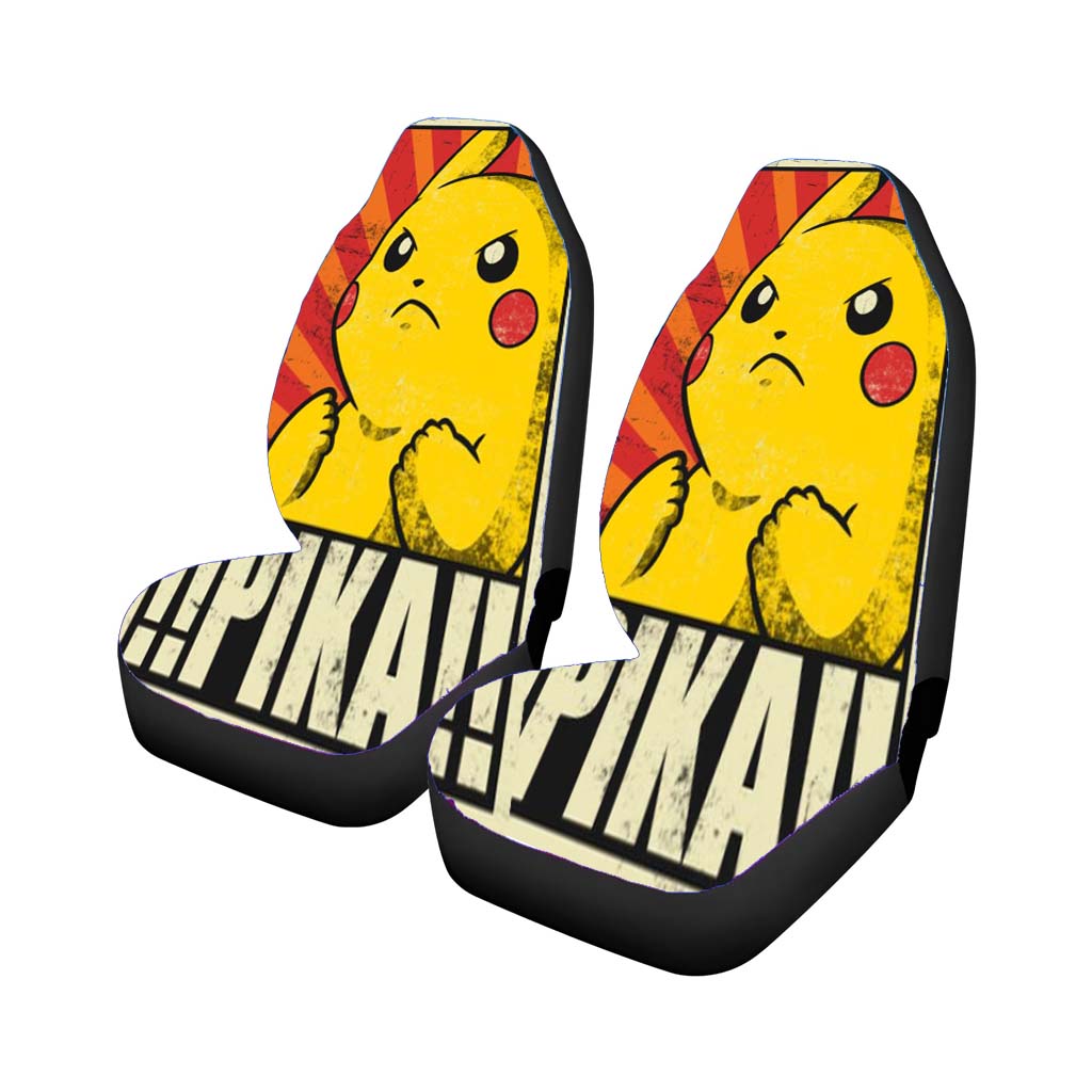 Pokemon Pika Pikachu Japan Car Front Seat Covers