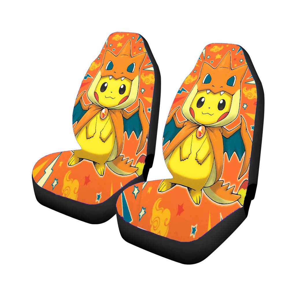 Pokemon Pikachu Cartoon Car Front Seat Covers