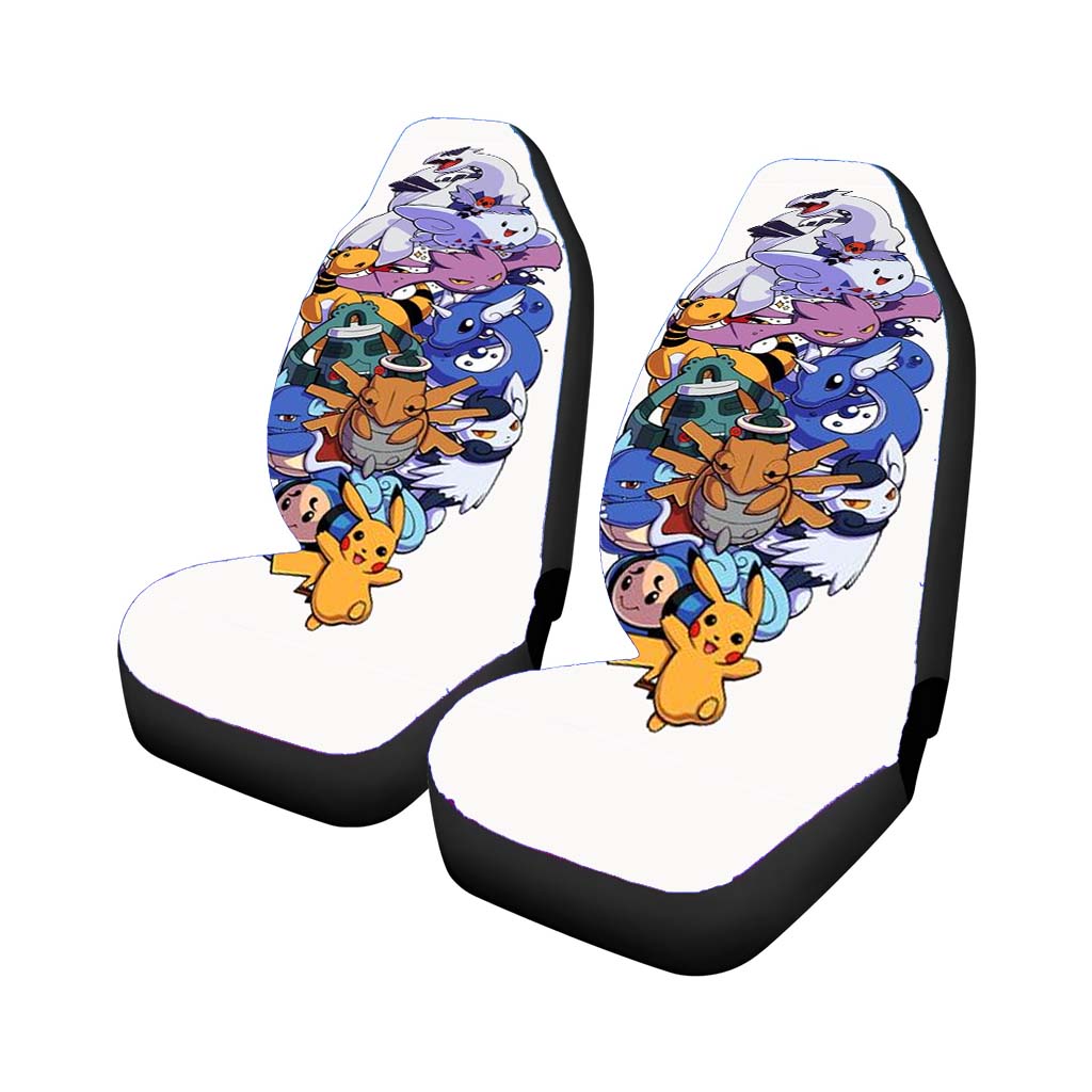 Pokemon Pikachu Friends Car Front Seat Covers
