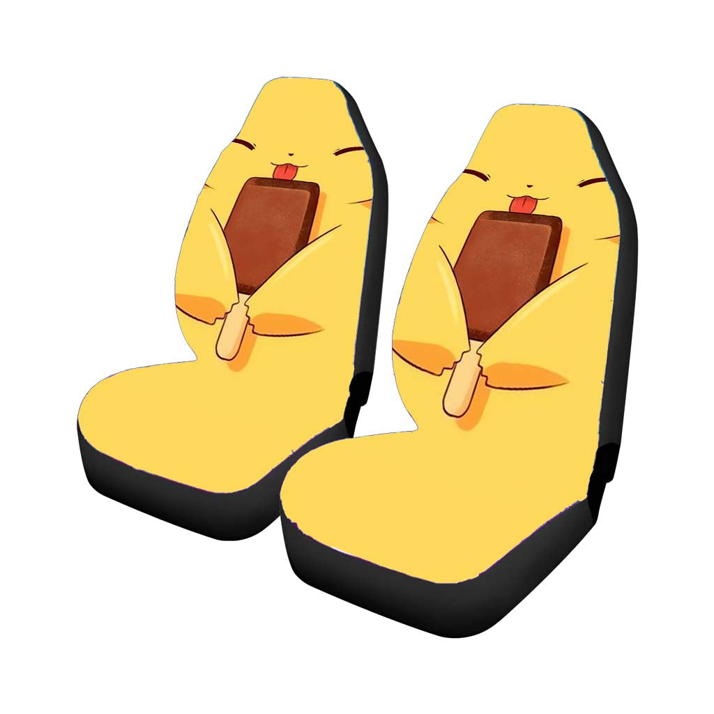 Pokemon Pikachu Happy Car Front Seat Covers