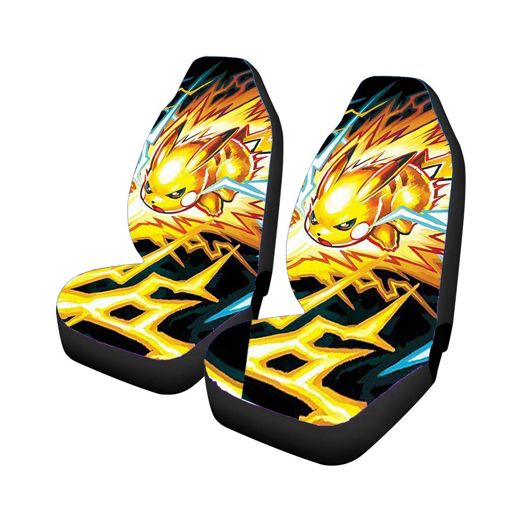 Pokemon Pikachu Storm Car Front Seat Covers