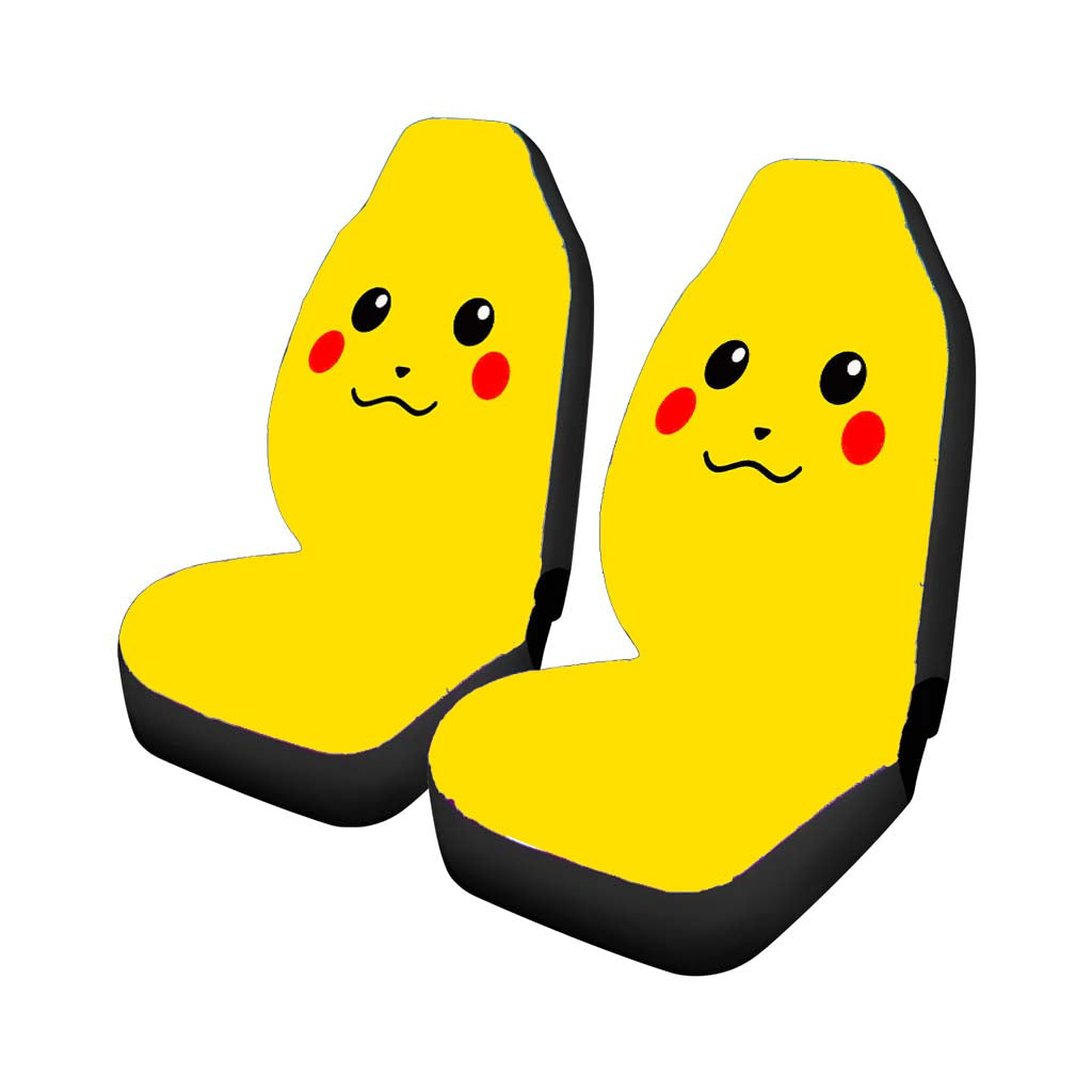 Pokemon Pikachu Vector Car Front Seat Covers