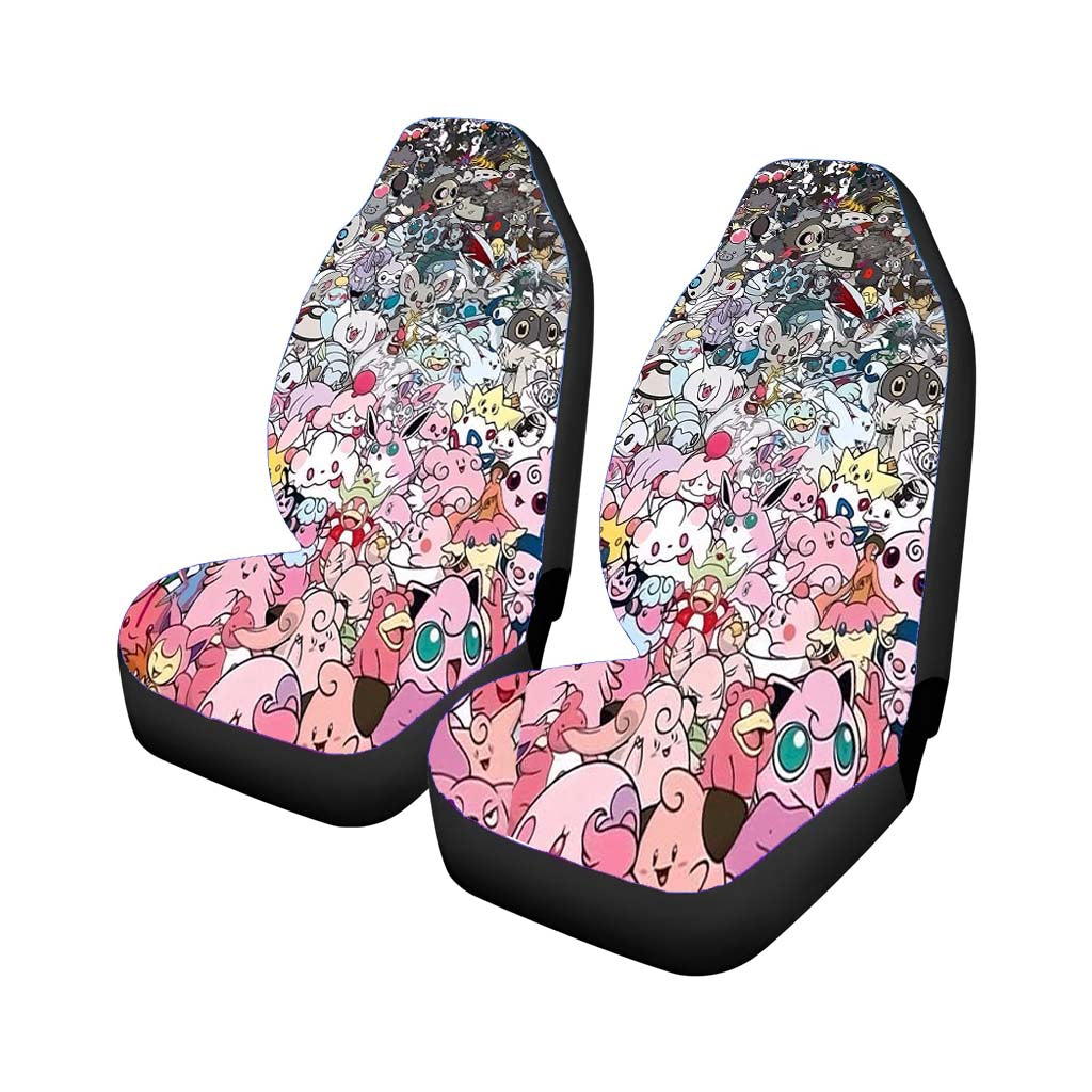 Pokemon Rainbow Wallpaper Car Front Seat Covers