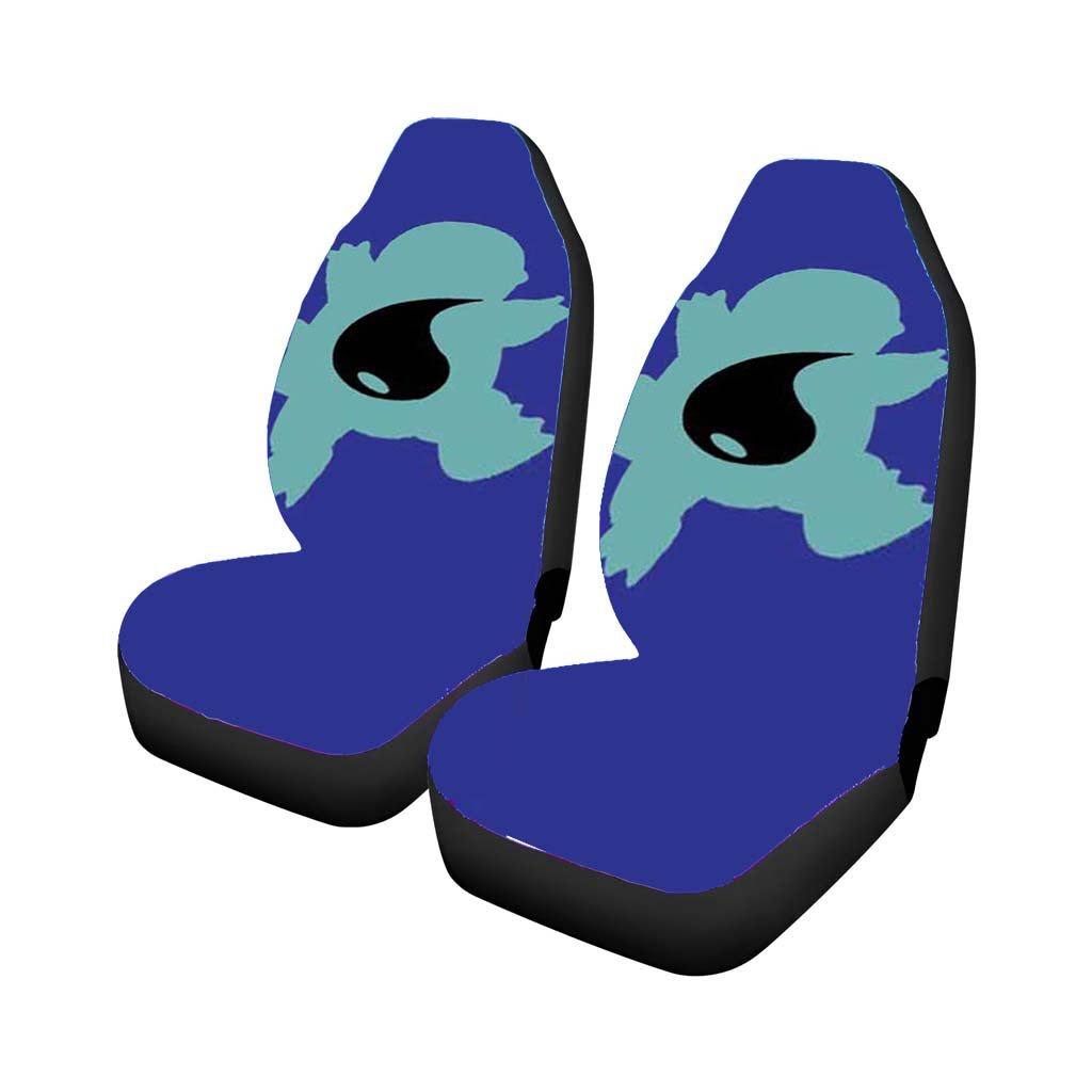 Pokemon Squirtle Silhouette Car Front Seat Covers