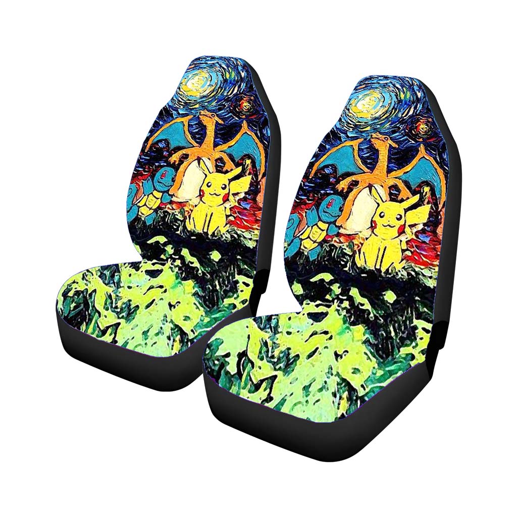 Pokemon Starry Night Car Front Seat Covers