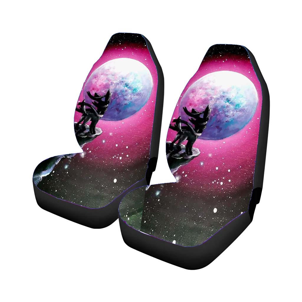 Pokemon Sylveon Under The Moon Art Car Front Seat Covers