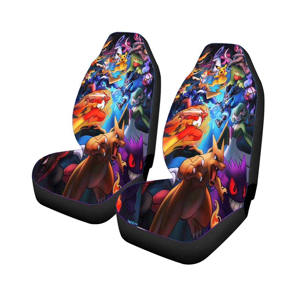 Pokemon Tournament Fanart Car Front Seat Covers