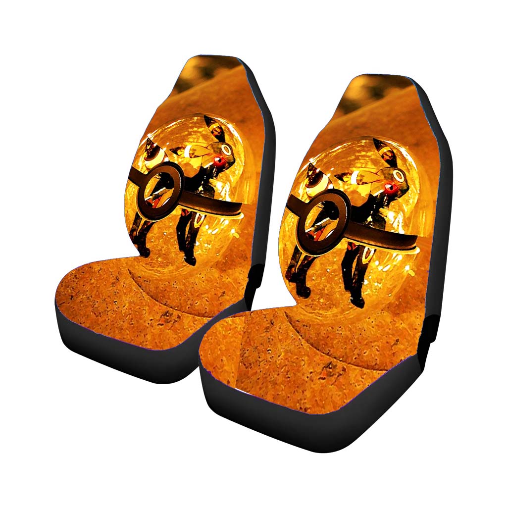 Pokemon Umbreon Pokebolas Canvas Car Front Seat Covers