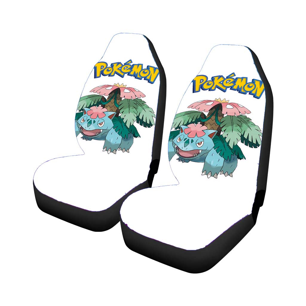 Pokemon Venusaur Pokedex Car Front Seat Covers