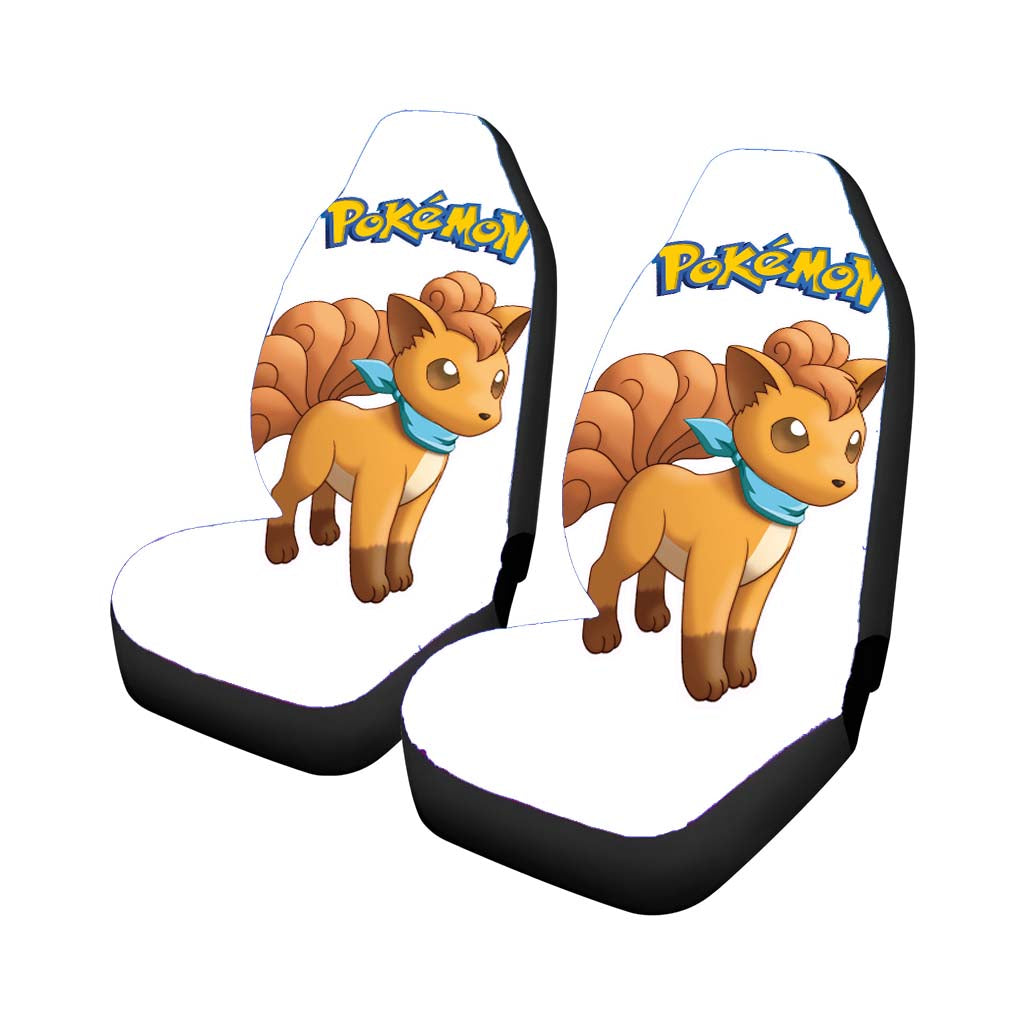 Pokemon Vulpix Pokedex Car Front Seat Covers