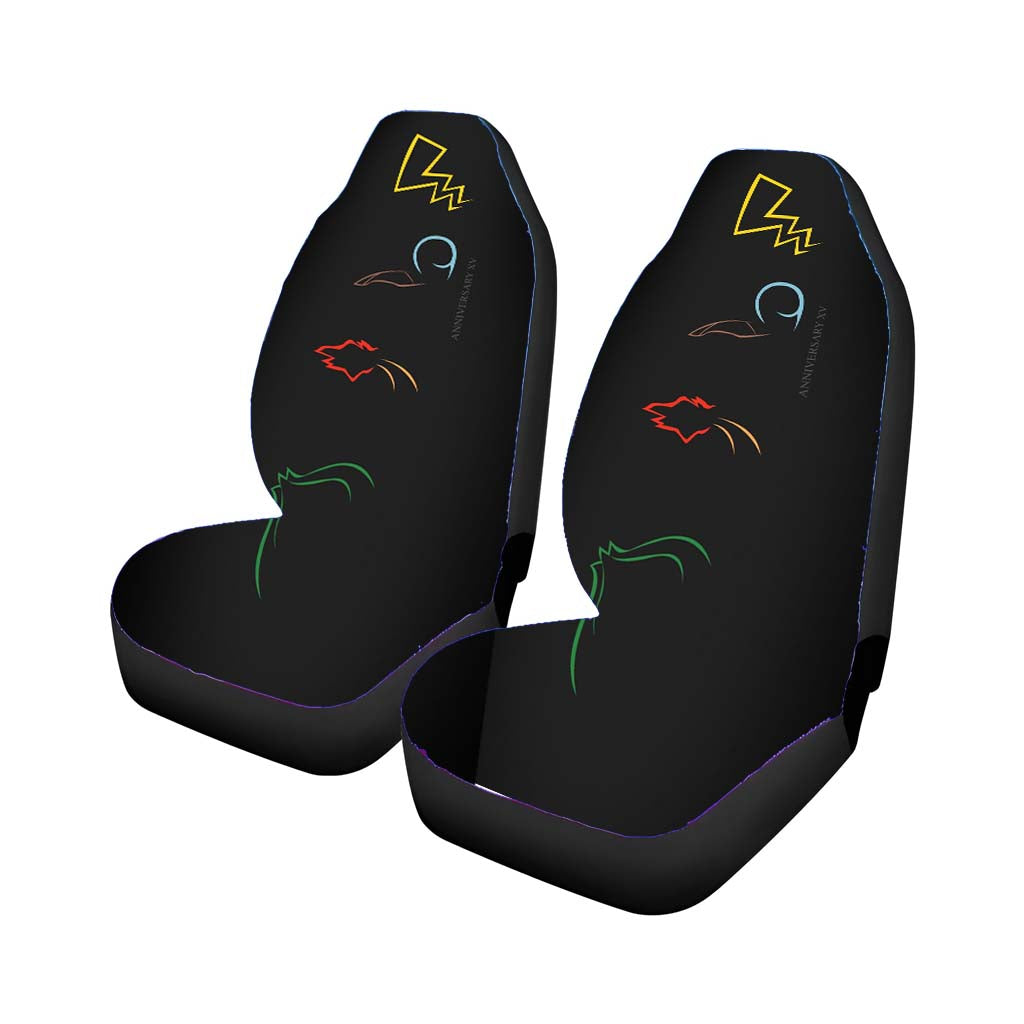 Pokemon Xv Anniversary Car Front Seat Covers