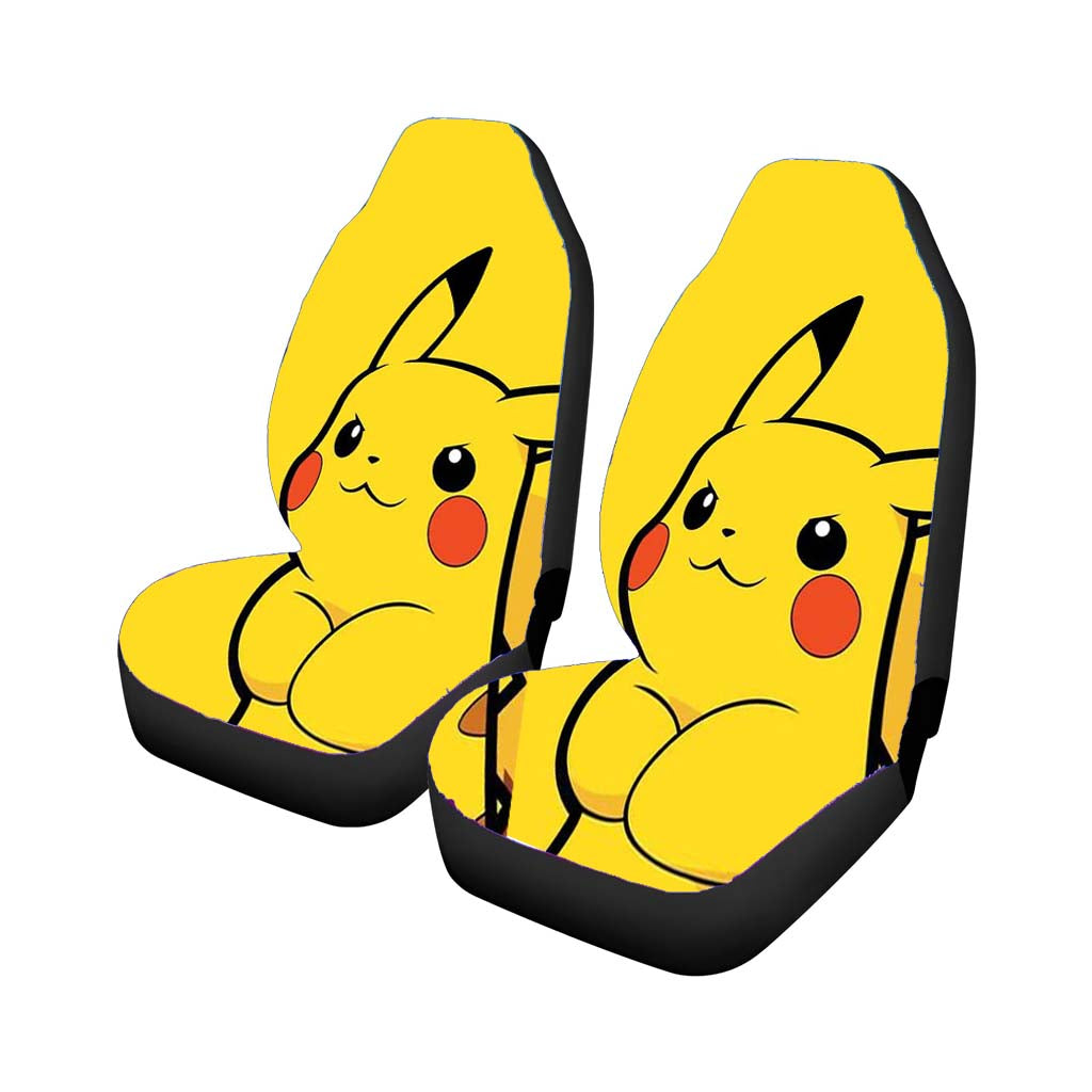 Pokemon Yellow Pikachu Car Front Seat Covers