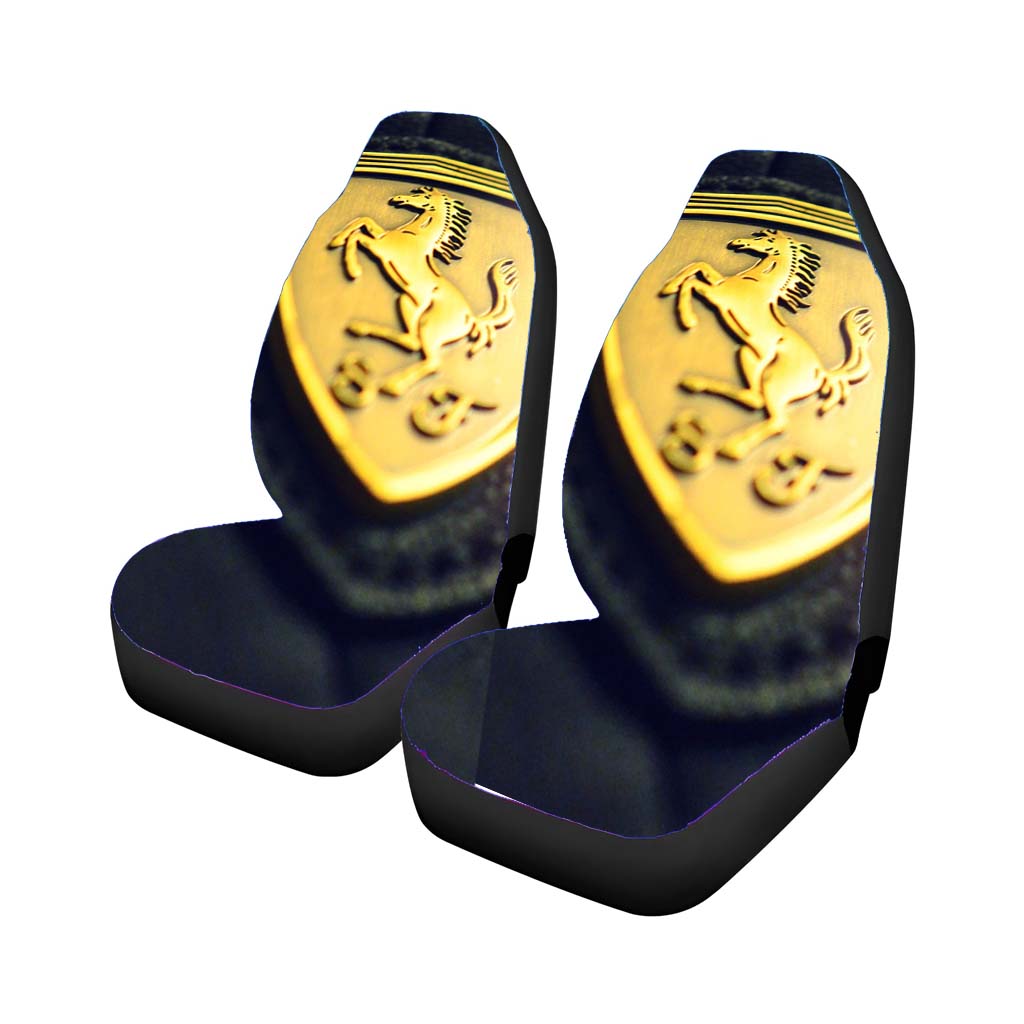 Racing Cars Ferrari Badge Car Front Seat Covers