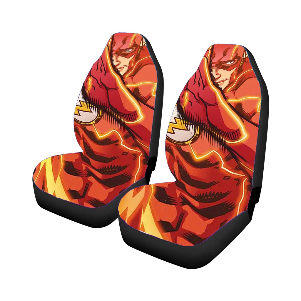 Running The Flash Car Front Seat Covers