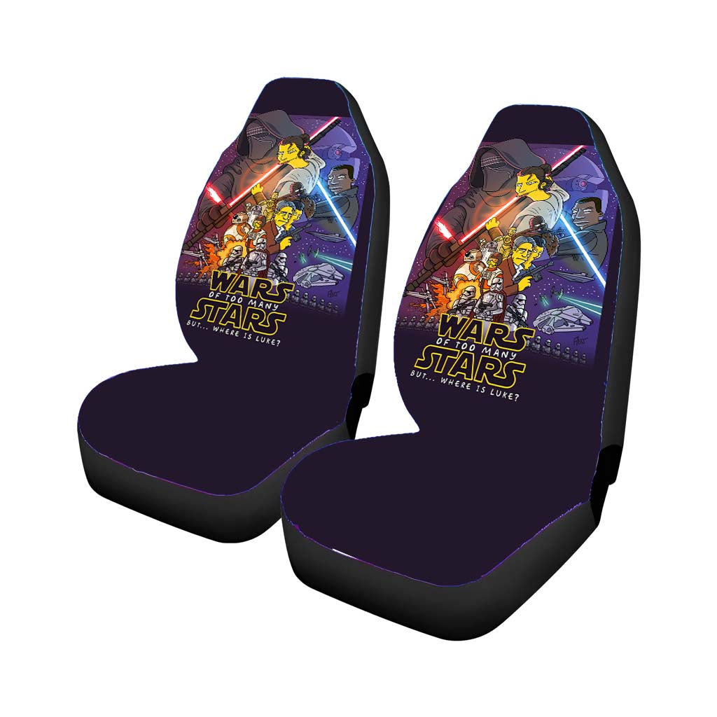 Simpson Wars Of Too Many Stars Car Front Seat Covers