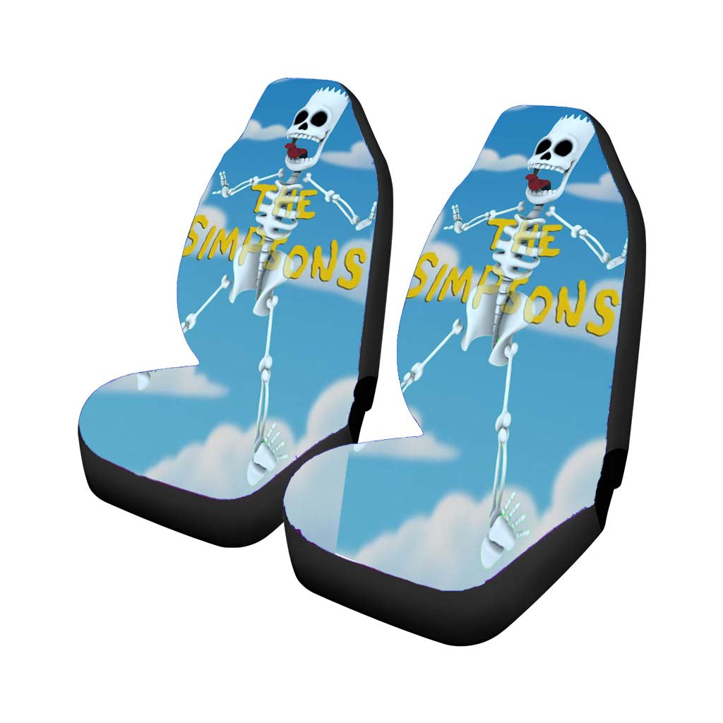 Skeleton Bart Simpsons Car Front Seat Covers