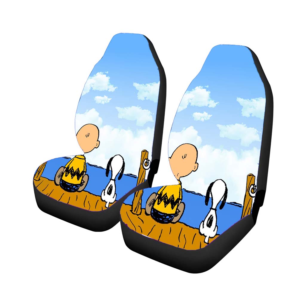 Snoopy And Charlie Brown Friends Car Front Seat Covers