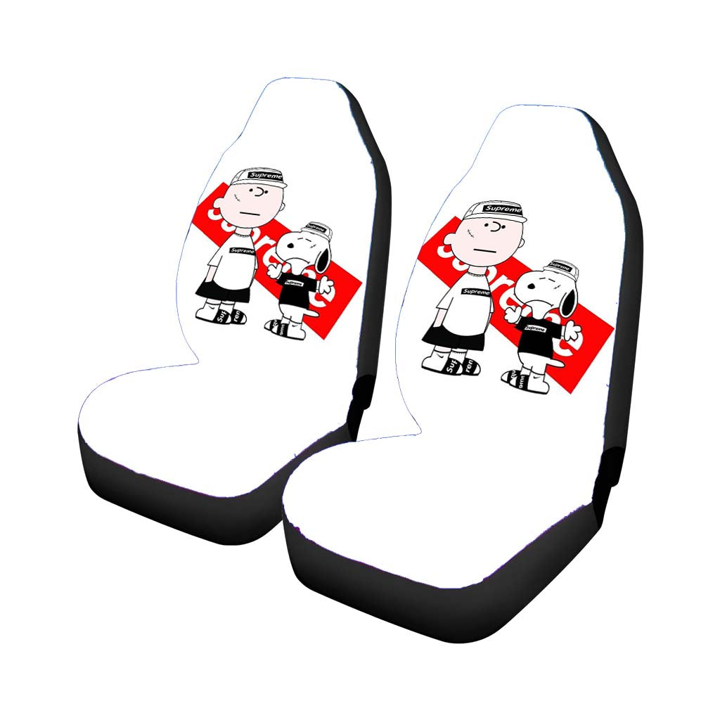 Snoopy Badboy Hypebeast Streetwear Style Car Front Seat Covers