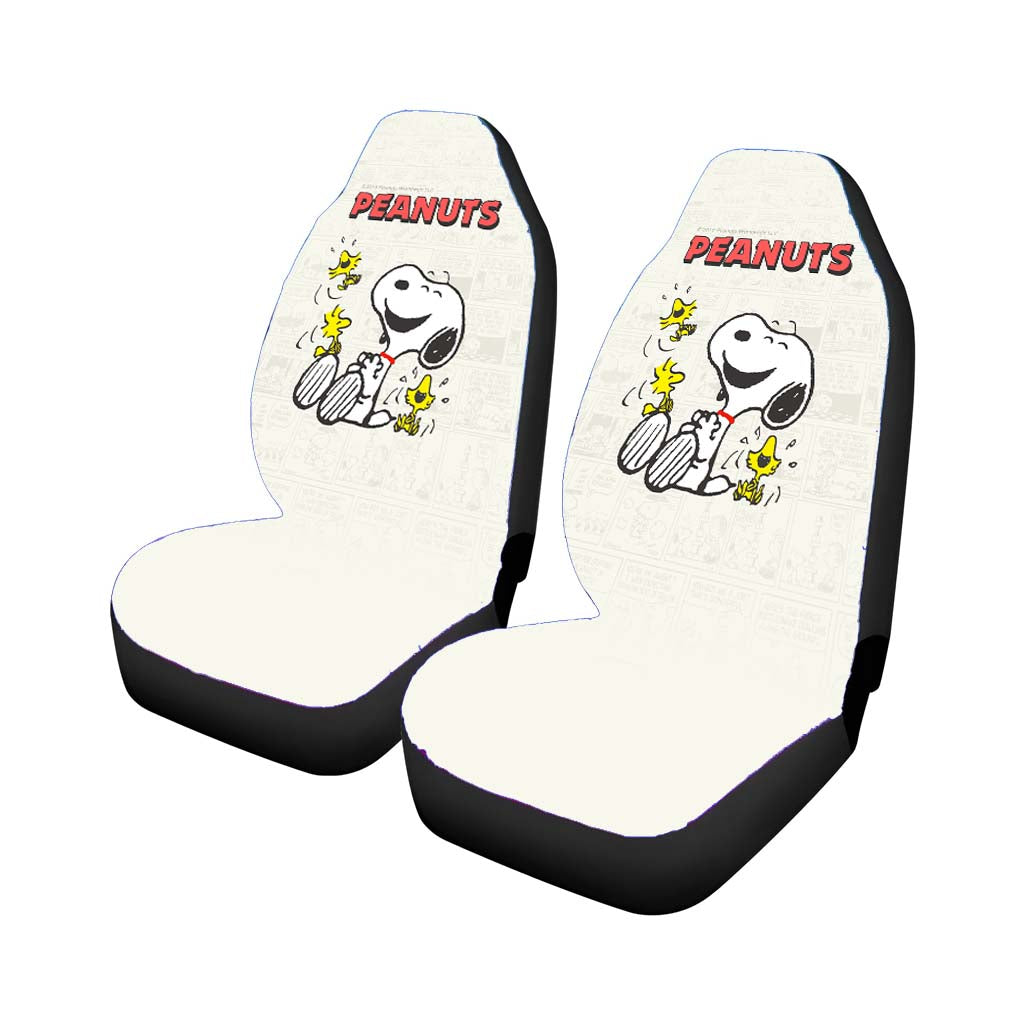 Snoopy Comic 2 Car Front Seat Covers