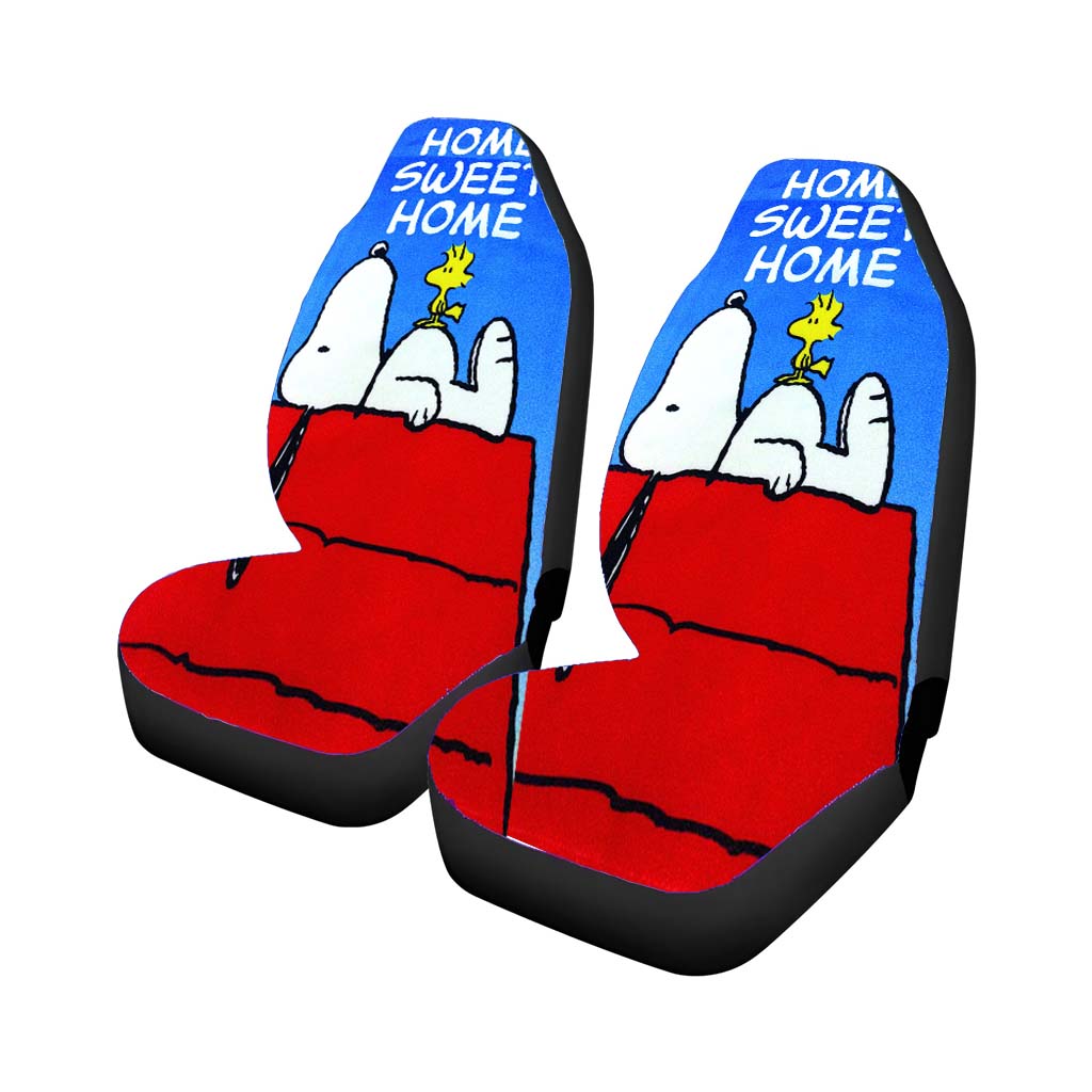 Snoopy Home Sweet Home Car Front Seat Covers