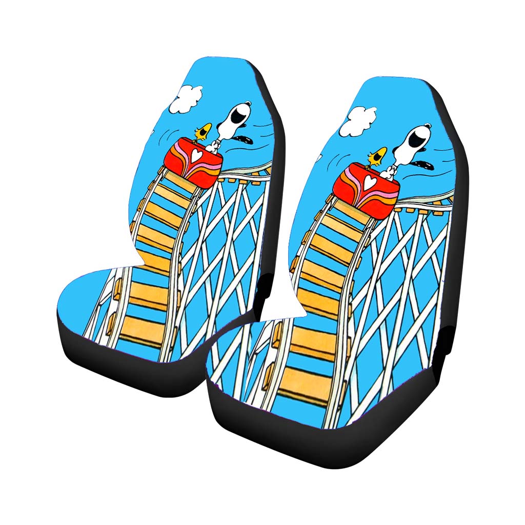 Snoopy Rollercoaster Car Front Seat Covers