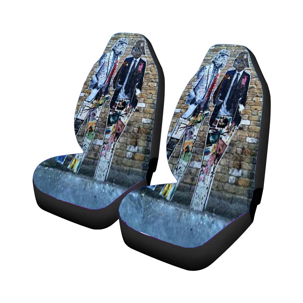 Star Wars Darth Vader Street Art Car Front Seat Covers