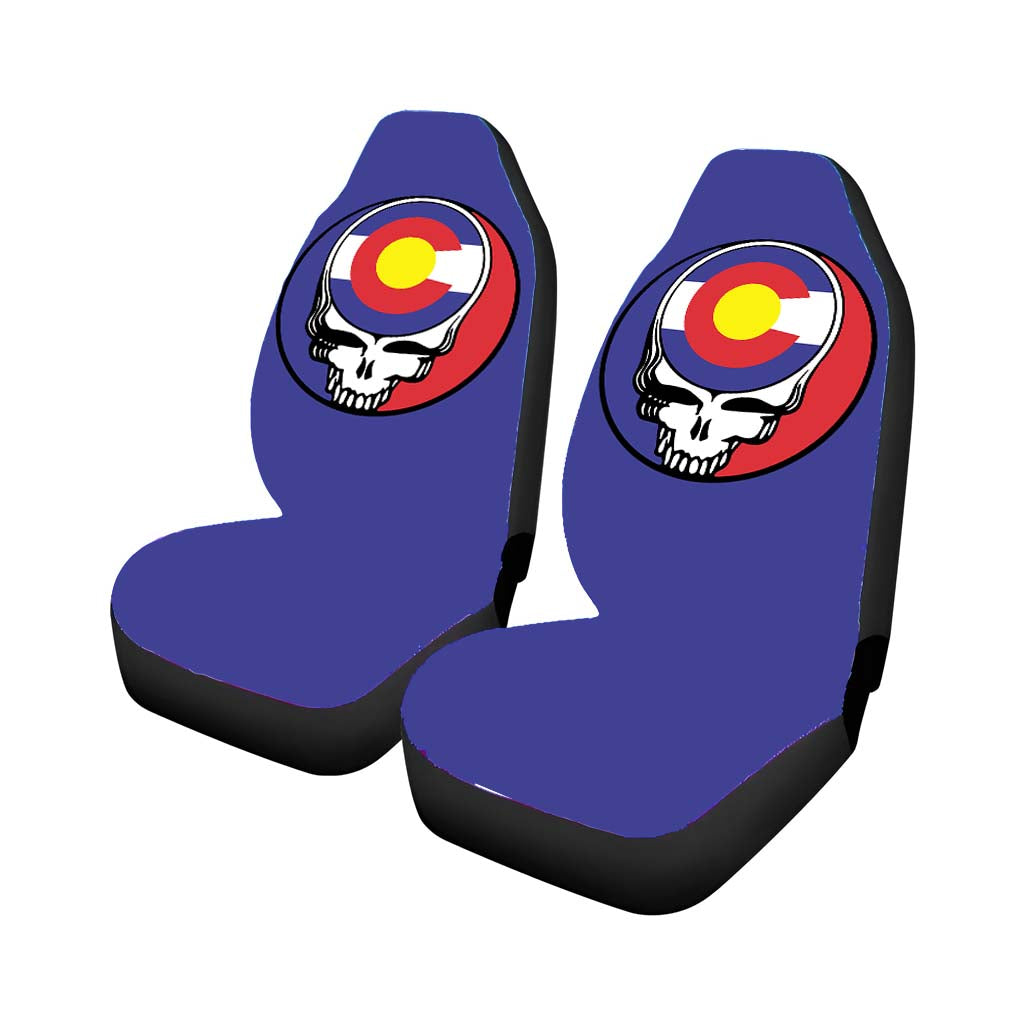Steal Your State Colorado State Flag Grateful Dead Car Front Seat Covers
