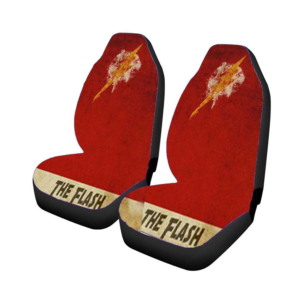 Symbol The Flash Car Front Seat Covers