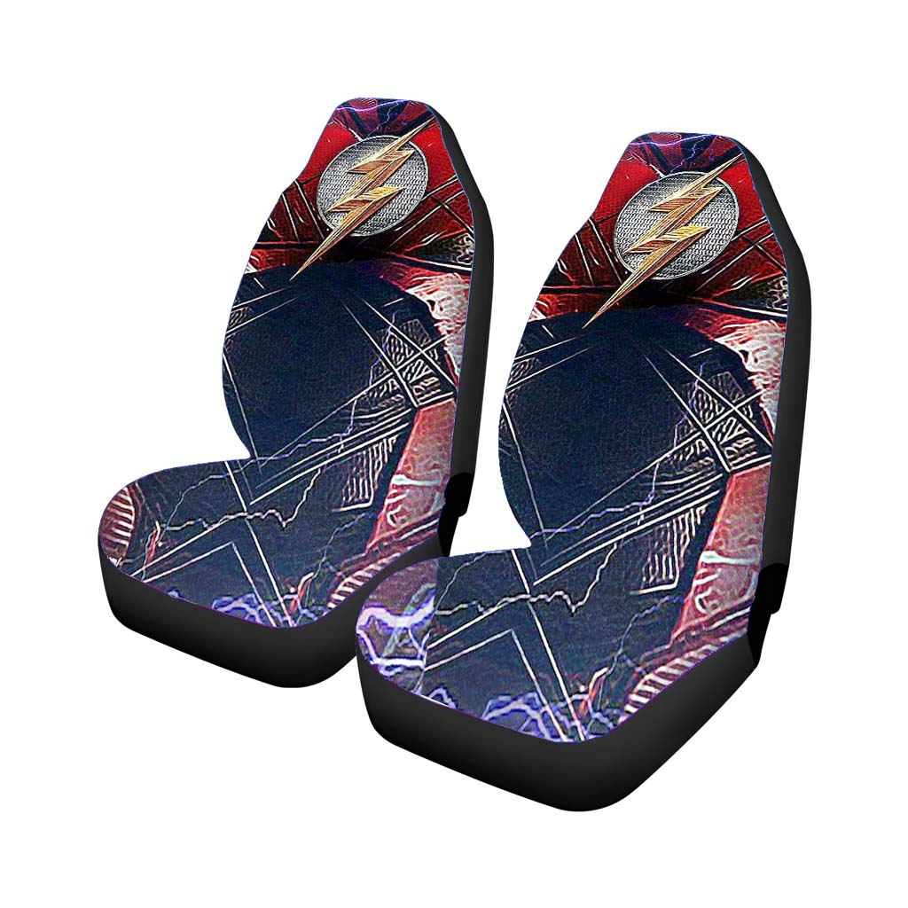 The Flash Chest Logo Car Front Seat Covers