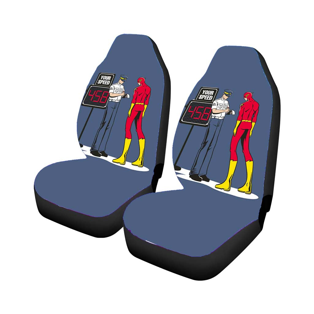 The Flash Funnny Car Front Seat Covers