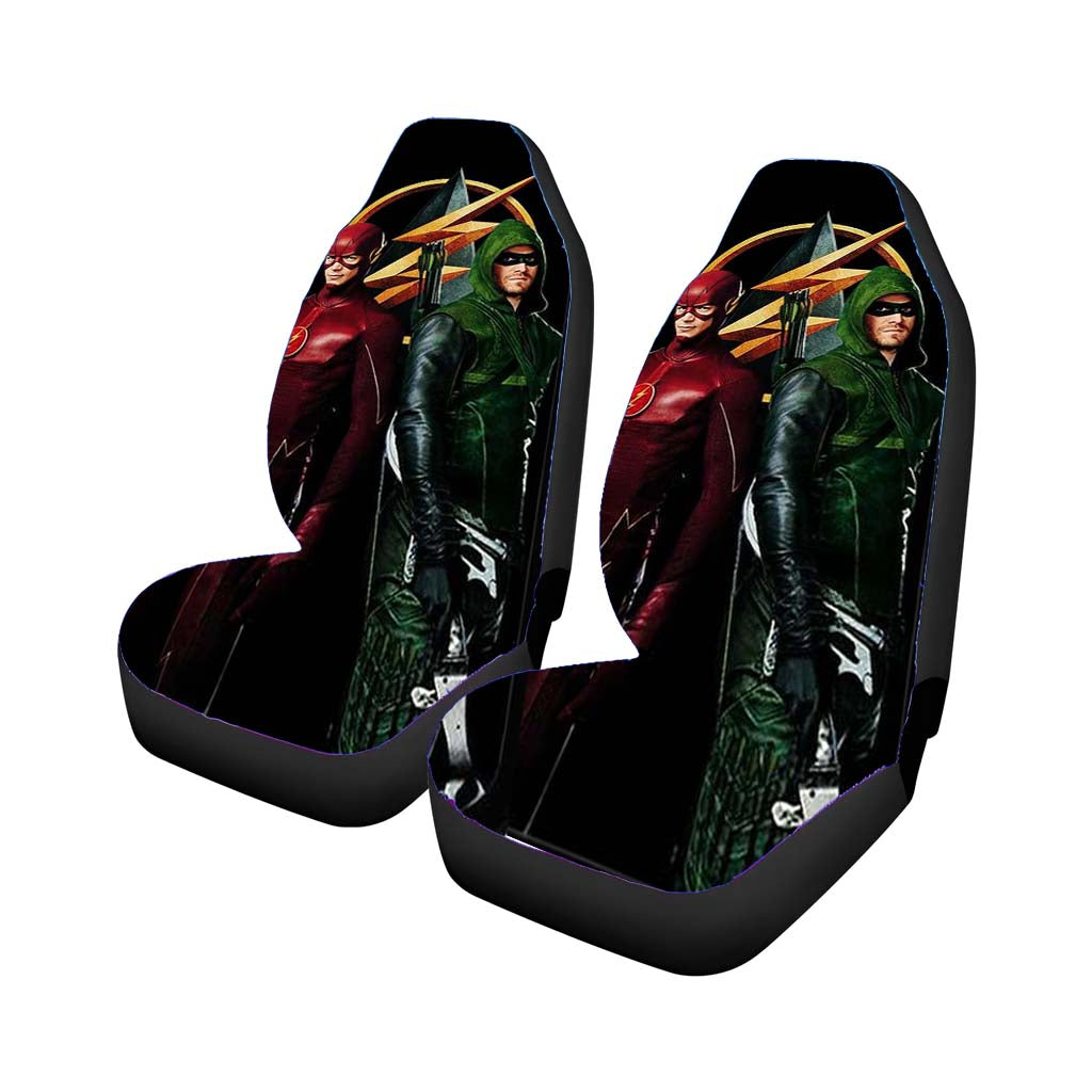 The Flash Vs Green Arrow Dc Car Front Seat Covers
