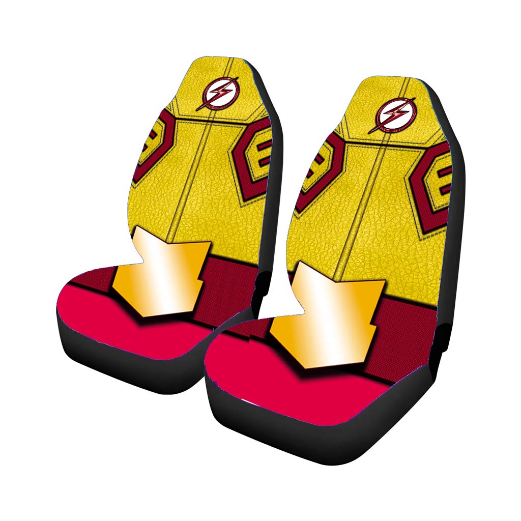 The Kid Flash Yellow Body Custome Suit Car Front Seat Covers