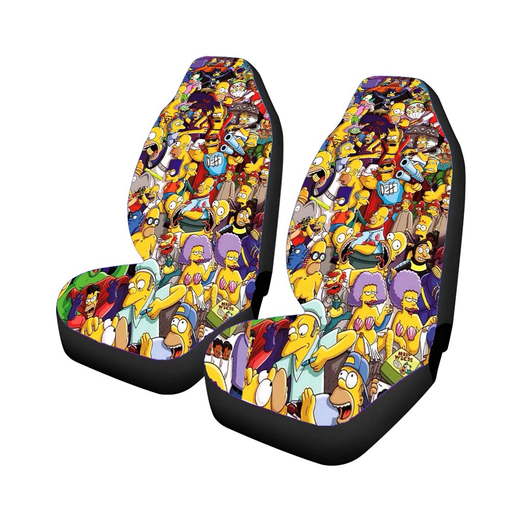 The Simpson All Character Car Front Seat Covers