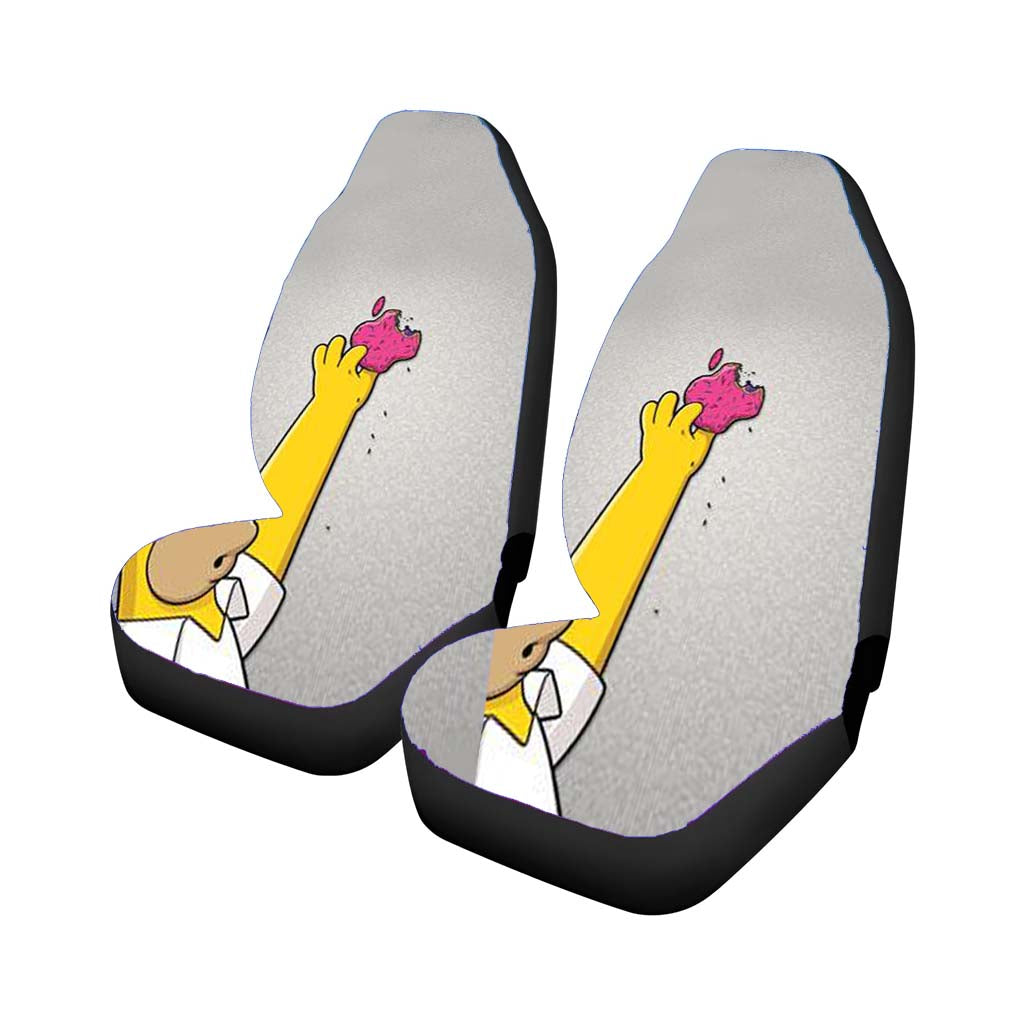 The Simpson Apple Car Front Seat Covers