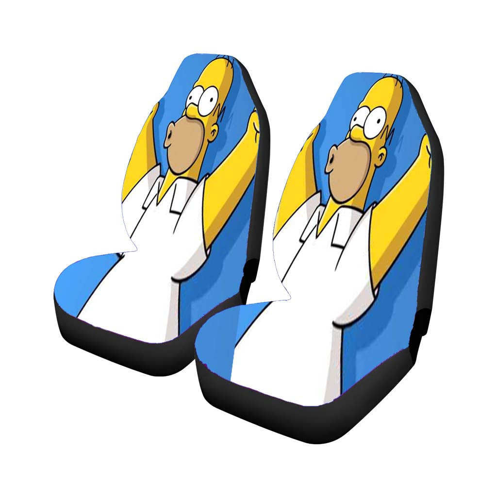 The Simpson Blue Car Front Seat Covers
