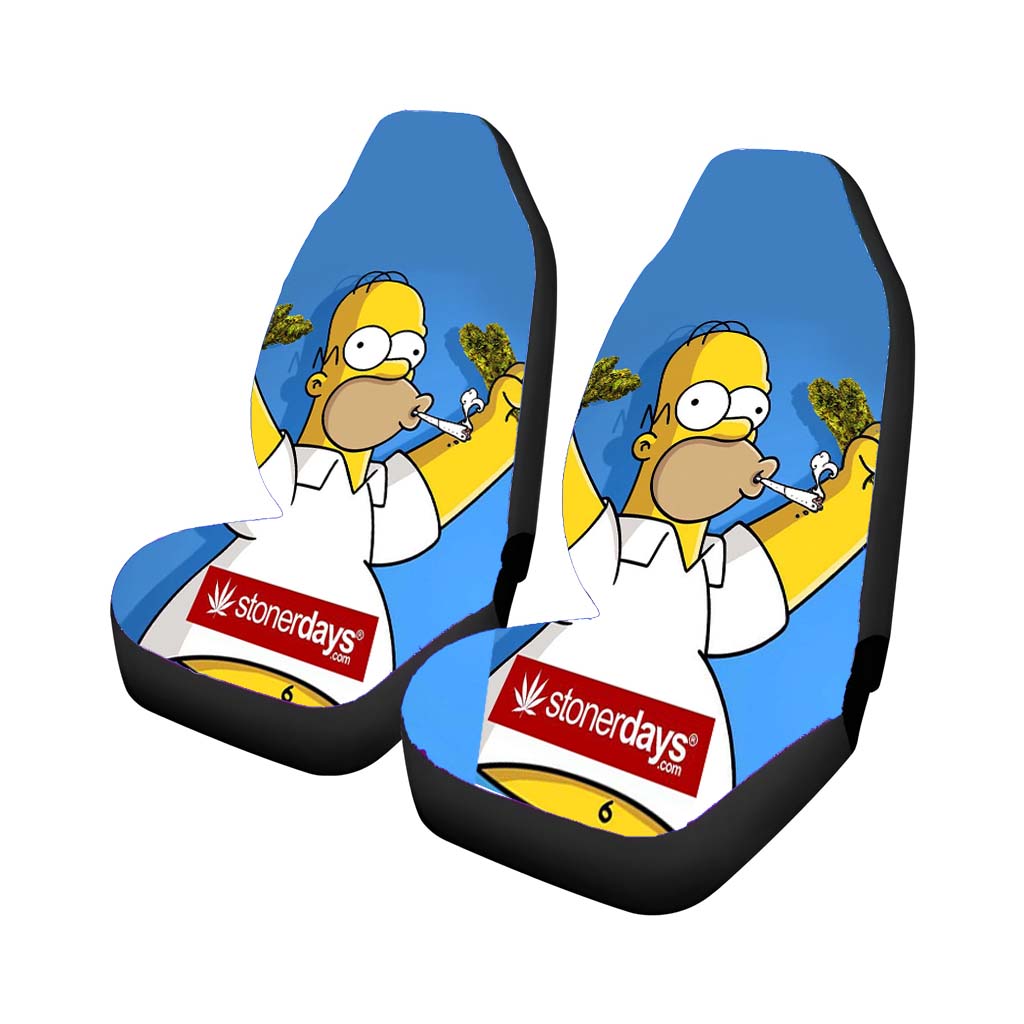 The Simpsons Stonerday Car Front Seat Covers
