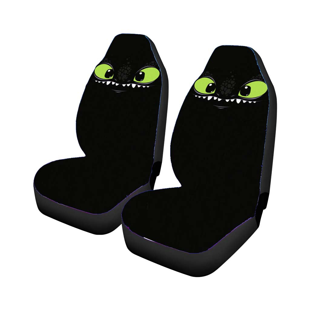 Toothless Dragon Smile Car Front Seat Covers