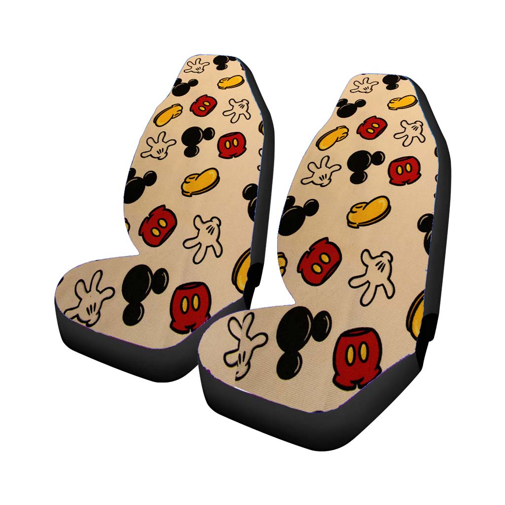 Vintage Pattern Disney Mickey Mouse Car Front Seat Covers