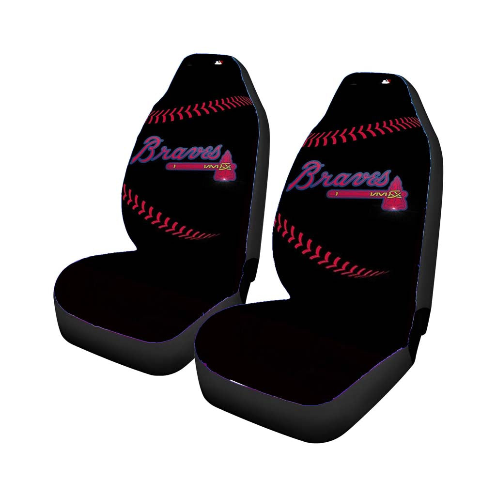 Atlanta Braves Baseball Mlb Rear Car Seat Covers
