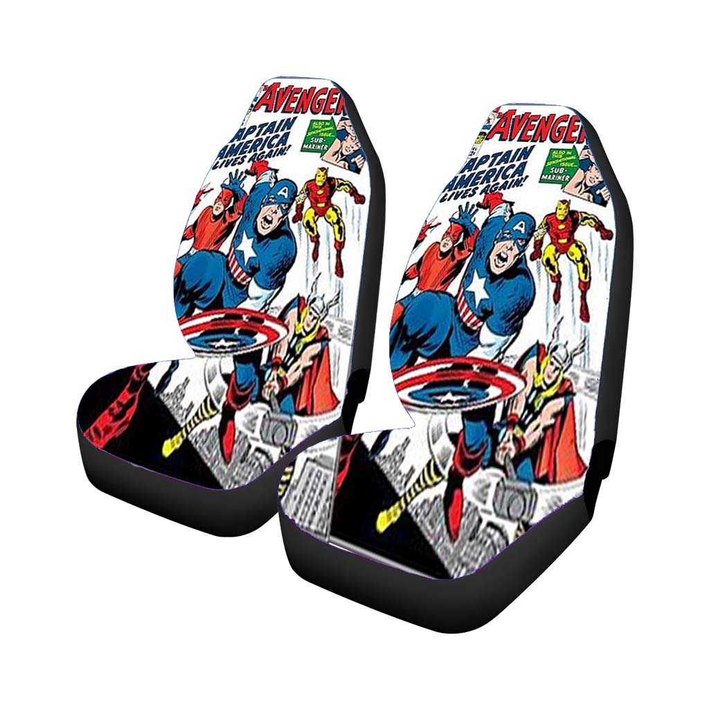 Avengers Captain America Rear Car Seat Covers