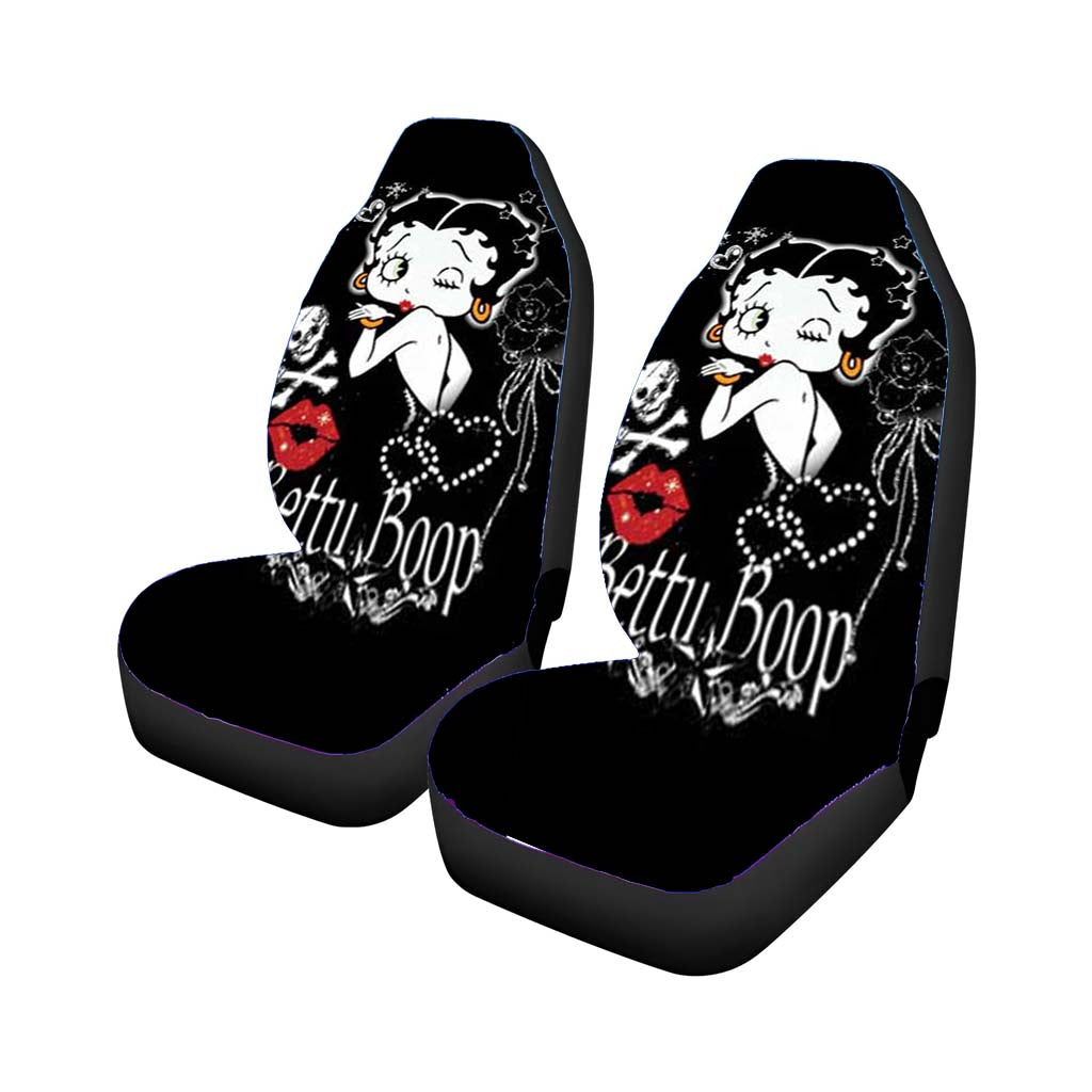 Betty Boop Kiss Blk Bkg Rear Car Seat Covers
