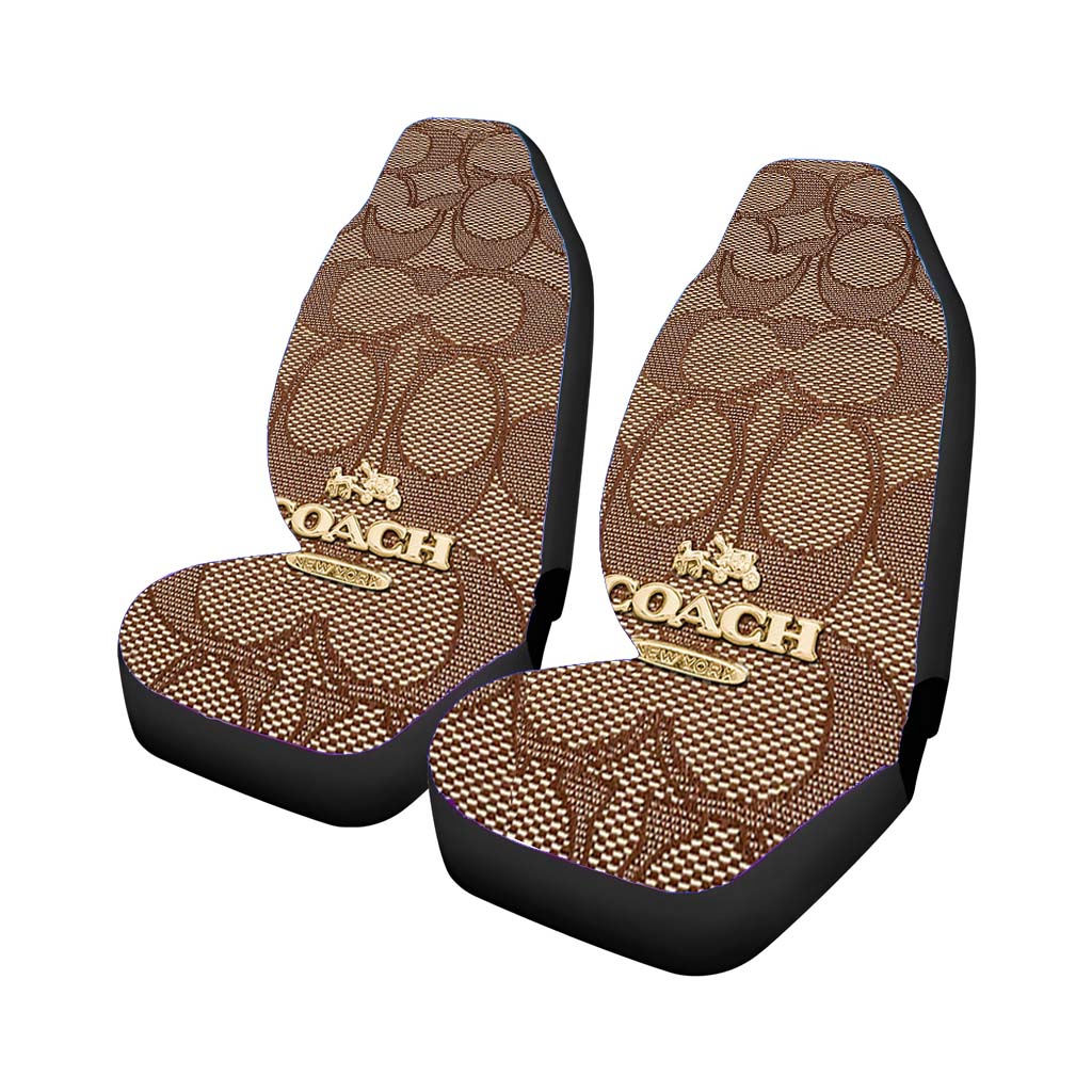 Coach New York Pattern Car Front Seat Covers