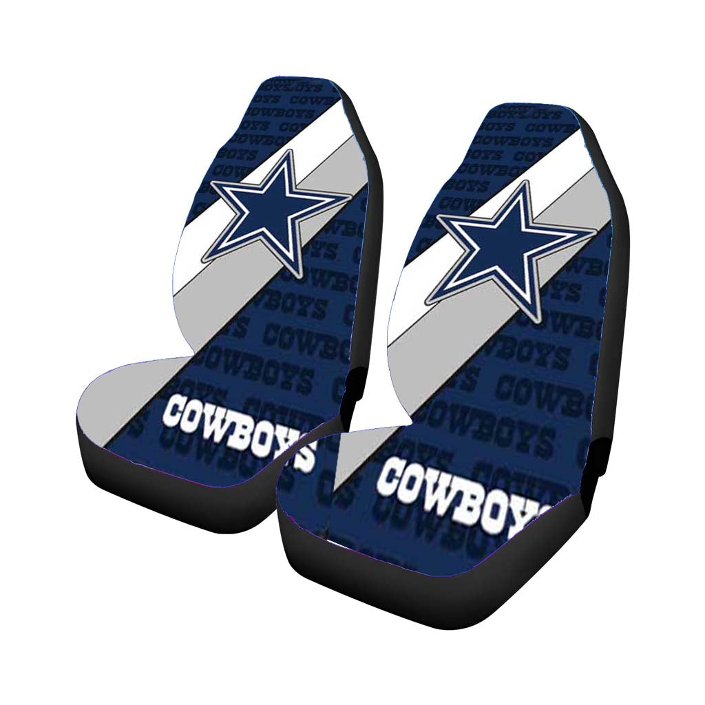 Dallas Cowboys Diagonal Car Front Seat Covers