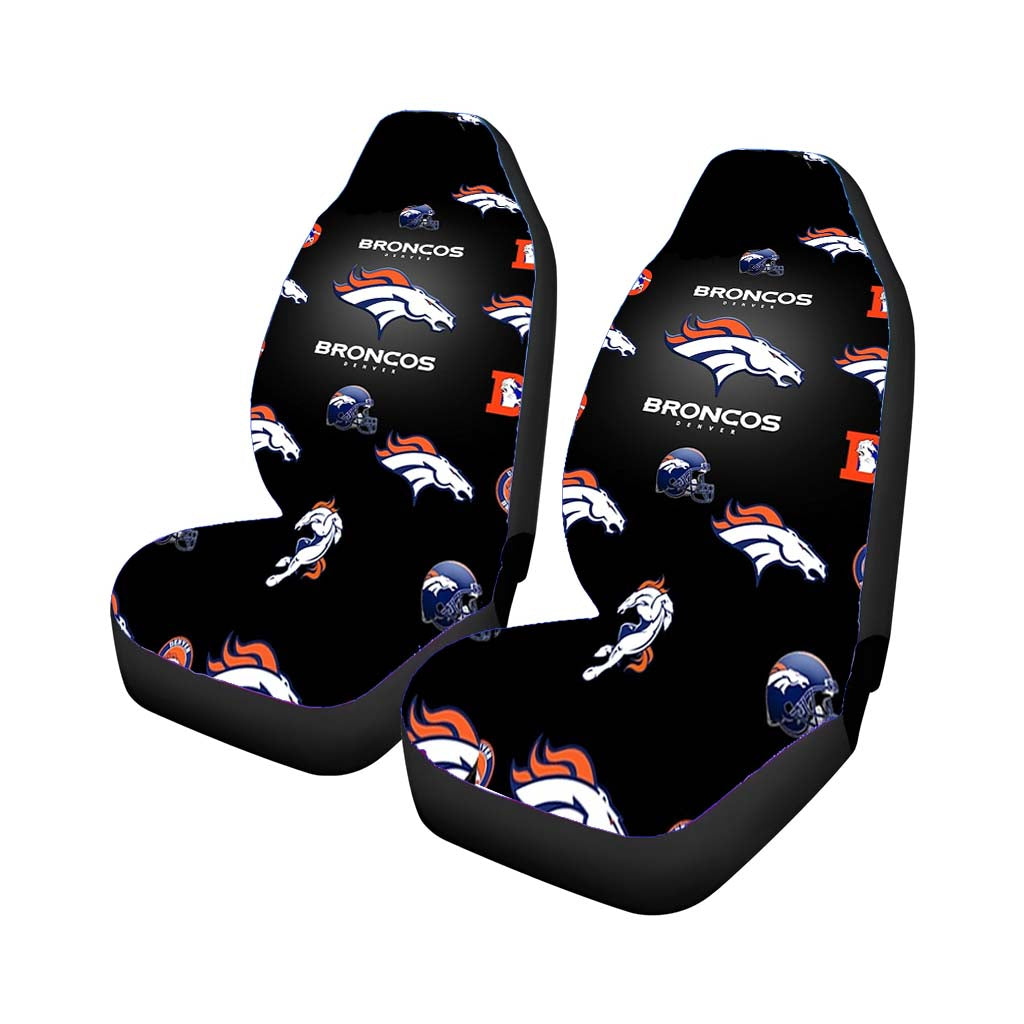 Denver Broncos Logos Car Front Seat Covers