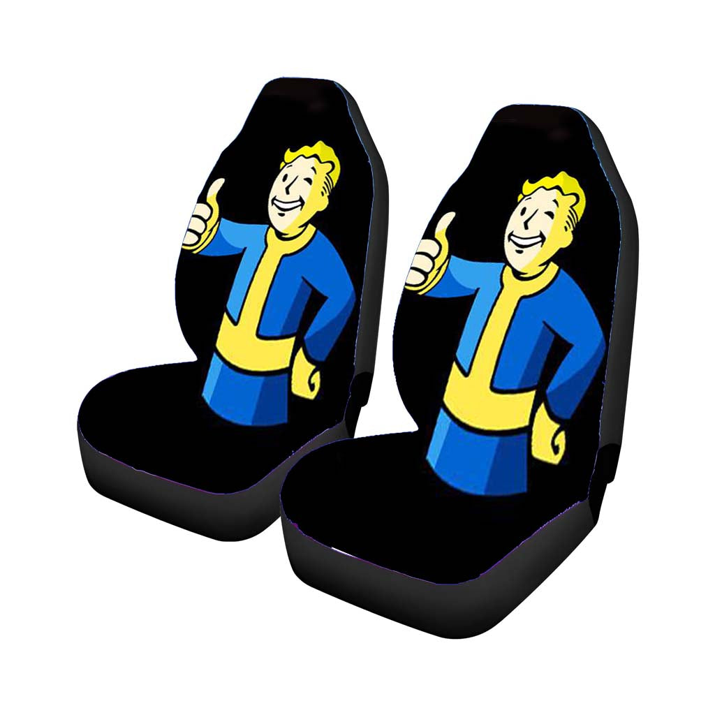 Fallout 4 Vault Boy Dark Car Front Seat Covers