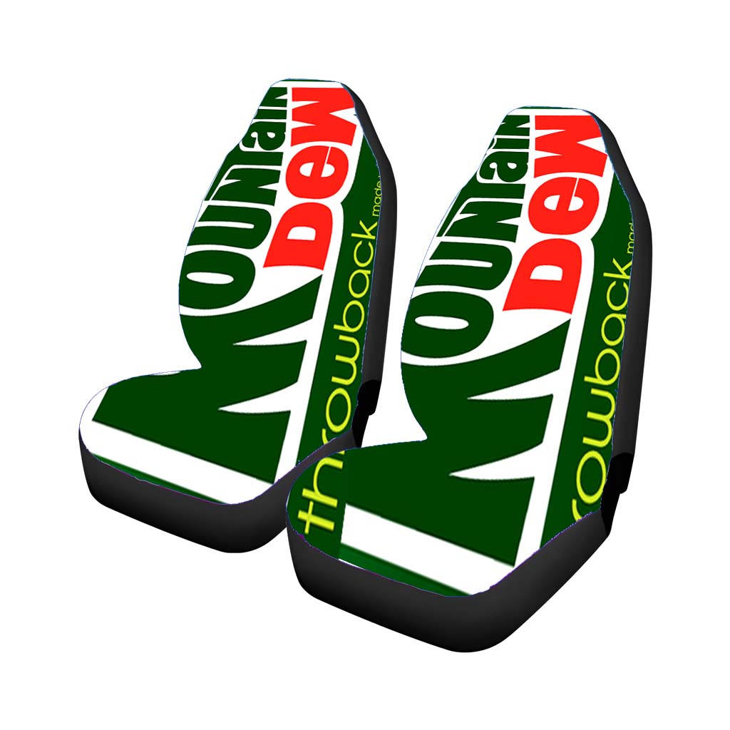 Funny Mountain Dew Car Front Seat Covers